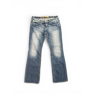 Big Star Women’s Remy Low Rise Bootcut Jeans Sz 31 Blue Medium Wash Stretch Y2K